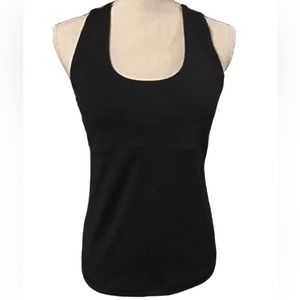 Athleta 36B Black Racerback Bra Top